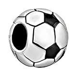 CharmSStory Soccer Ball Football Charms Classic World Cup Beads Charm for Bracelets (Soccer Ball)