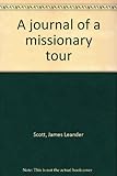 Front cover for the book A Journal of a Missionary Tour by James Leander Scott