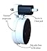 Dot Genie Affordable Essentials Outlet Wall Mount Hanger Stand for Amazon Echo Dot 2nd Generation, The Slimmest Low-Profile Mount Available (Black, 1-Pack)