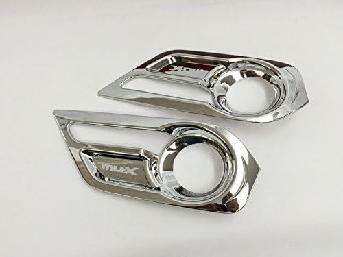 ABS Plating Front Fog Lamp Light Cover Trim For Fit NEW ISUZU MU-X 2014 SUV V.2