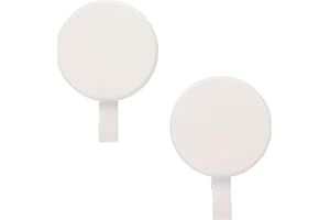 Haute Decor Attract Magnetic Wreath Hanger (White) - for 2 Metal Doors/Surfaces or 1 Single-Pane Glass Door or Window - Holds up to 10lbs.