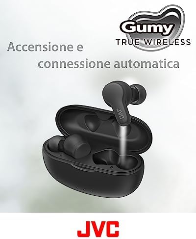 , Cuffie Bluetooth True Wireless HA-Z77T, Bluetooth 5.3, Resistenti agli Schizzi, Design Ergonomico, Cuffie Wireless con Batteria Fino a 24 ore, Ricarica Rapida, 3 Sound Mode Disponibili, Black