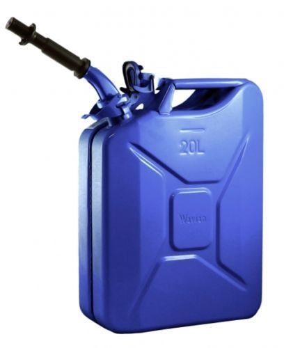 Wavian USA JC0020BLVS Authentic NATO Jerry Fuel Can and Spout System Blue (20 Litre)