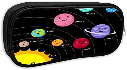 Depaga Classic Solar System Pencil Case Holder with Zipper Pen Bag for School Office Women Men Student Teens Kids