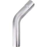 A-KARCK Exhaust 45 Degree Tube 2.5" OD, Mild Steel Exhaust Pipe Mandrel Bend, Custom Your Own Exhaust System