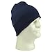 DALIX Solid Color Beanie Cap 8 Inch Winter Hat Warm Snowboard Ski Hat In Navy Blue