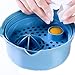 Vegetable Chopper Cutter Spiralizer 9 in 1 Multi-function Cutter Slicer Dicer Easy Food Chopper Slicer Dicer Tool Manual Mandoline for Cheese Onion Chopper (Blue)