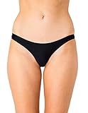 Sheridyn Swim Women's Scrunch Brazilian Bikini Bottom Black Medium