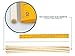 Bamboo Shop Extra Long Dowel Craft Sticks Food Grade Rods 15.5 inch x Approx 3/16 inch Diam give or take 3/64 inch 48 Pcs Natural Unfinished Wood for Crafts
