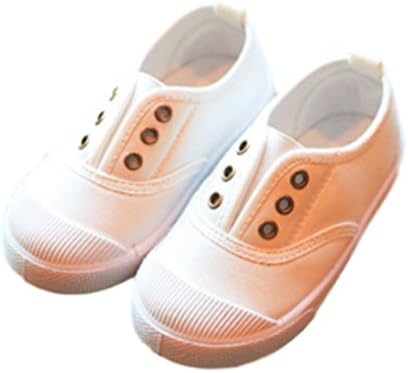 Goodhoop Kid's Toddler Lightweight Sneaker Boys Girls Casual Slip-on Deck Shoes (10, White) Home House Housing Houses Homes townhomes Home's townhome Shopping Townhouse Depot American Goods Estate