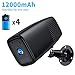 SDETER Wireless Battery Camera, 1080P WiFi IP Home Security CCTV Weatherproof System, Night Vision Motion Detection 12000mAh Rechargeable Battery Built-in for Outdoor Indoor