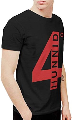 Forww Mens Cool 4hunnid Logo Tshirt and Washed Denim Hat Casquette Black
