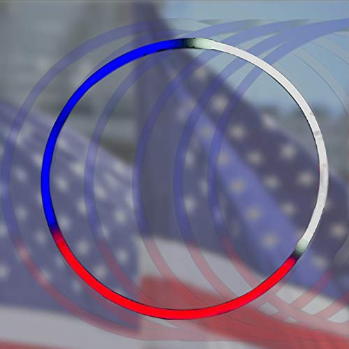 Lumistick 24 Inch Glow Stick Necklaces | Safe & Non-Toxic Light Up Premium Super Bright Glowstick | Perfect for 4th of July Independence Celebration - Tri-Color Red, White & Blue (50 Glowsticks)