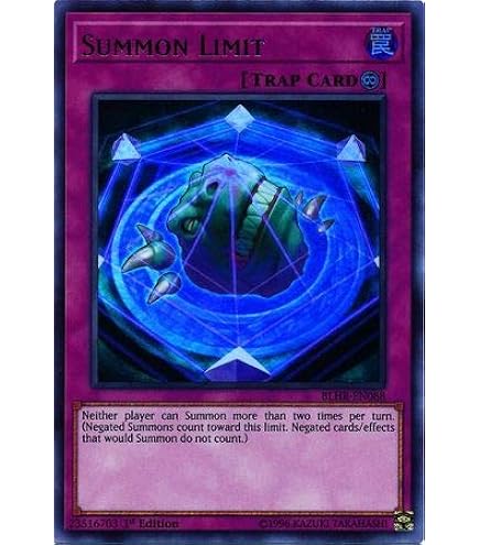 Amazon.com: Summon Limit (Secret Rare) - RA01-EN070 - Secret Rare
