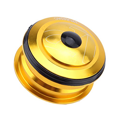 EgalBest Cycling Mountain Bike 44MM External Headset Bicycle Aluminum Bicycle Bearing Head Top Cap gold - Thumbnail 4