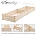 Superday Wooden Raised Garden Bed Planter Kit Patio Elevated Box for Vegetable Flower 8′thumb 4