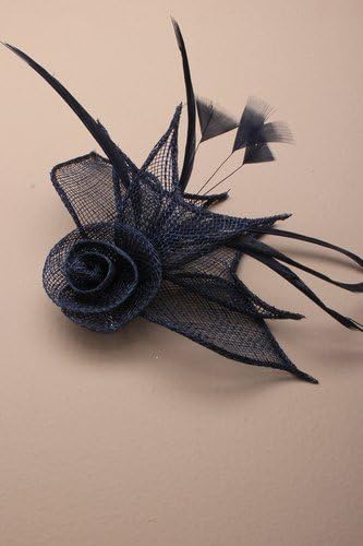 dark navy wedding hat
