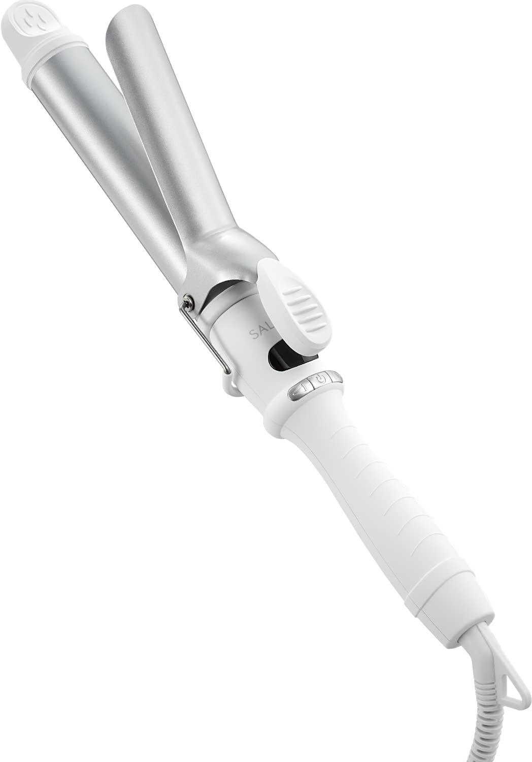 SALONIA サロニア セラミック カール ヘアアイロン コテ 32mm 海外対応 耐熱ポーチ付 SL-008SW ホワイト商品画像