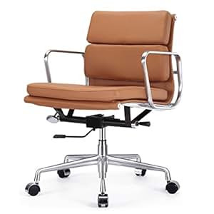 Amazon.com: MCM Classics Leather Soft Pad Office Chair ...