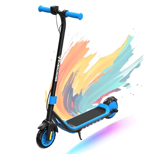 EVERCROSS E6 E Scooter Kinder,Bluetooth-Musik,bis 20KM Reichweite