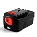 Masione 4.0Ah 18V Ni-Mh HPB18 Replacement for Black and Decker 18V Battery HPB18-OPE Compatible with Black and Decker 18 Volt Battery Firestorm Cordless Power Tools 244760-00 A1718 FSB18 (2-Pack)