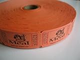 2000 Orange Meal Single Roll Consecutively Numbered