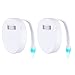 HaMi Colorful Motion Activated Toilet Night Light ,Bathroom Human Body Motion Sensor Seat Light Night Lamp 8-Color Changes [12-Month Warranty] - 2Pack