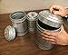 Well Pack Box Galvanized Canisters Farmhouse Rustic Metal Set 3 Flour Sugar Container Canister Kitchen Double Copper Band