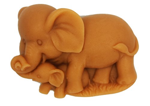 Longzang S348 Elephant Mould Art Silicone Soap Craft DIY Handmade Molds, Pink