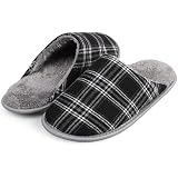 DepiYorSn Happy Face Slippers – Plush Memory Foam House Shoes For Men & Women (Black) - View #14