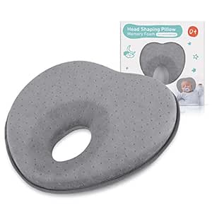 Baby Pillow for Newborn Infant(0-12months),Flat Head Prevention 3D Memory Foam Can Support Head &amp; Neck Pillow,Head Shaping Pillow,Heart Shaped