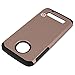 Moto Z Play Case, MP-MALL [Dual Layer] [Shockproof] Armor Hybrid Defender Anti-Drop Rugged Protective Case Cover Fit For Moto Z Play Droid (Rose Gold)