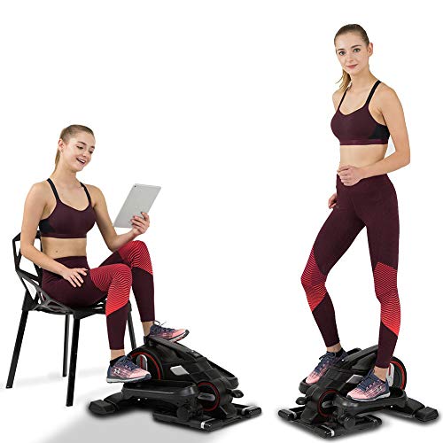 JOROTO Desk Elliptical Mini Stepper - Under Desk Elliptical Steppers for Exercise, Desk Pedal Exerciser with Unique Design