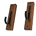 Top Stage Gun Rack Hanger and Rifle/Shotgun Wall Mount Display (2 Hooks with Wooden Mount)