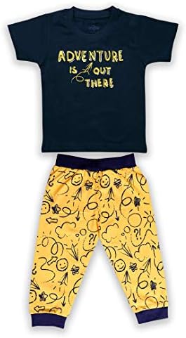 The Boo Boo ClubBoy's Cotton Printed T-Shirt and Pyjama Set Pack of 1