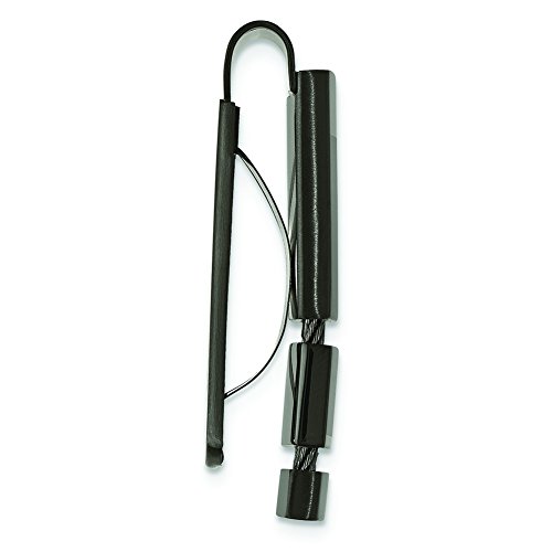 Chisel Stainless Steel Black-plated Money Clip