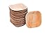 Simply Greenware Palm Leaf Bowls | 4 Inch Square | 25 Count | Sturdy & Premium Quality | 100% Compostable Disposable & Better than Bamboo Plates | Dinner Lunch Steak Parties Picnics & Events !