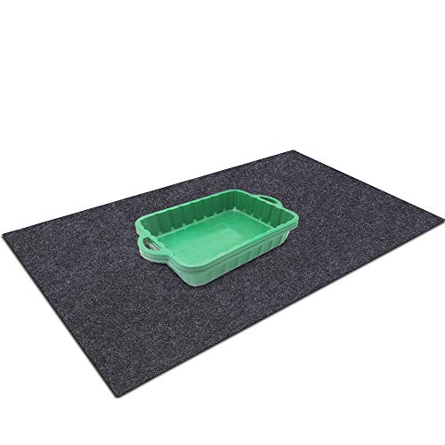 Meitola Cleanable Floor Oil Spill Mat, Oil Absorbing pad Durable