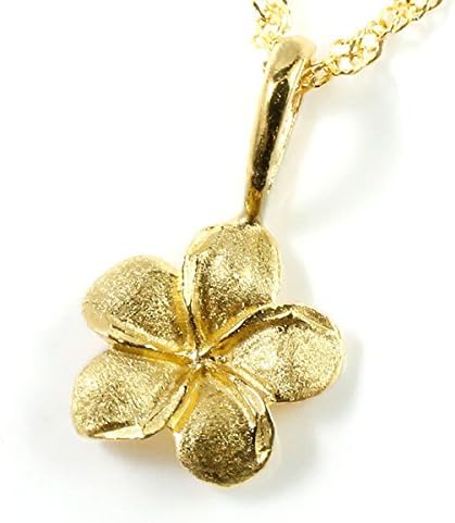 Amazon アトラス Atrus 純金 ゴールド プルメリア 花 ペンダント ネックレス 24金 K24 レディース ネックレス 通販