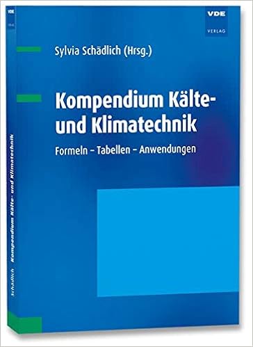 Kompendium Kalte Und Klimatechnik Grundlagen Und Anwendungen Amazon De Schadlich Sylvia Bucher