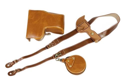 kinokoo PU Leather Case for Sony A6600 and 16-70mm/18-55mm/18-135mm Lens, Protective Case Camera Bag Sony A6600 Camera Case ILCE-6600 Case (Brown)