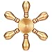 Fidget Spinner 6 Sides, Magicfly Detachable Spinner with Steel Ball, Mini Bowling Playing, Luxury Premium Bearing Metallic Spinner, High Speed Spins 4 Minutes+ (Metal Gold)