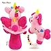 teytoy 2pcs Soft Baby Rattles, Pink Horse & Angel Pig Baby Girl Toy 3 6 9 12 Month Baby Shower