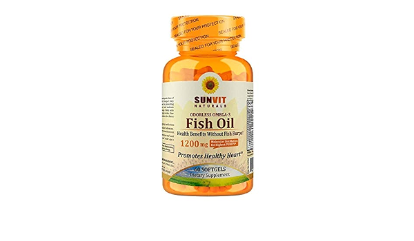 Odorless Omega 3 Fish Oil 1200mg -60 Softgels Dietary Supplement: Buy  Online at Best Price in UAE - Amazon.ae