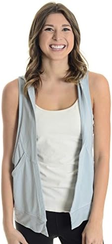 Gypsy 05 Women's Jackie Hooded Vest in Cloud, Large