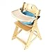 Keekaroo Height Right™ High Chair with Infant Insert & Tray, Natural/Aqua, ONE Size (0051404KR-0002)