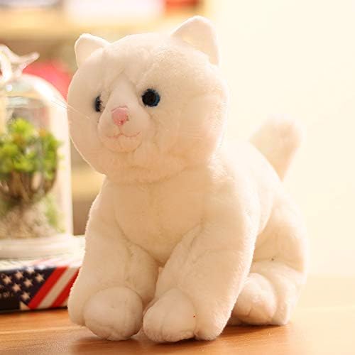 weiqiang Simulation cat plush toy doll kitten doll girl doll doll cute ugly cute girl heart gift B 25 cm