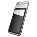 dodocool Stick-on Wallet Card Holder for Smartphones Ultra-slim Adhesive Phone Wallet Black