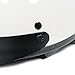 MMG Half Helmet Classic Open Face Design DOT Goggles Included - White, Medium