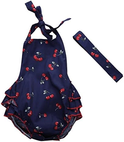 Baby Girl Romper With Headband Newborn Sleeveless Jumpsuit Set Bodysuit